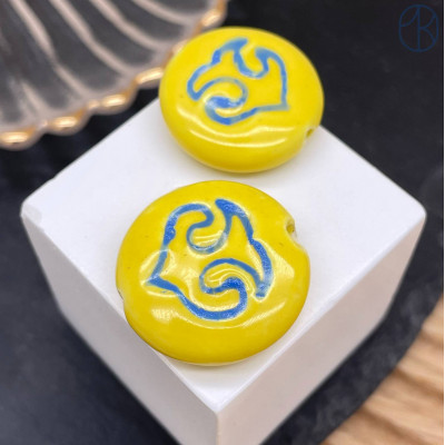 Бусина национальная №7 25 мм