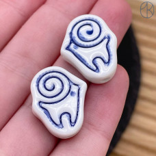 Бусина национальная баран 20 мм