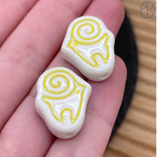 Бусина национальная баран №4 20 мм