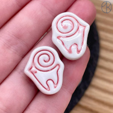 Бусина национальная баран №6 20 мм