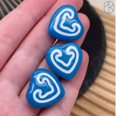 Бусина национальная сердце 19 мм