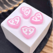 Бусина национальная сердце №2 12 мм