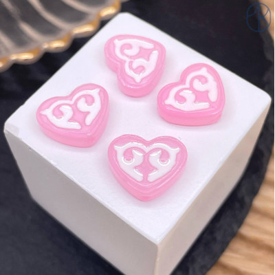 Бусина национальная сердце №2 12 мм