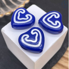 Бусина национальная сердце №2 19 мм