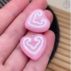 Бусина национальная сердце №6 19 мм Бусина национальная сердце №6 19 мм