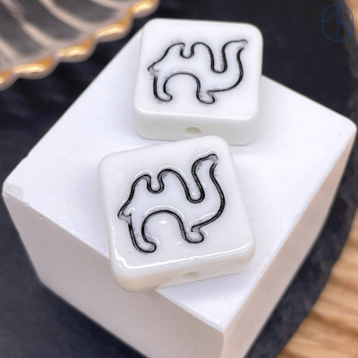 Бусина национальная верблюд №4 20 мм