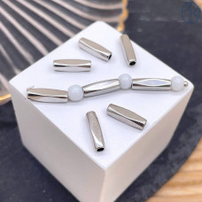 Бусина огранка, цвет серебро 11х3 мм