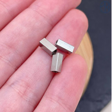 Бусина прямоугольник сталь 7х2 мм, цвет серебро Бусина прямоугольник сталь 7х2 мм, цвет серебро