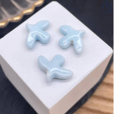 Бусина птица, цвет голубой 17 мм Бусина птица, цвет голубой 17 мм