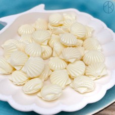 Бусина ракушка ~ 14 мм (перламутровый порошок)