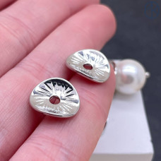 Бусина-разделитель, цвет серебро 13х12 мм