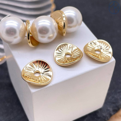 Бусина-разделитель, цвет золото 13х12 мм