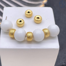 Бусина рондель, цвет золото 6х3 мм