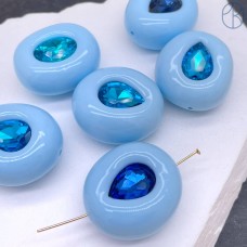 Бусина с кристаллом №13 ~ 20-40 мм