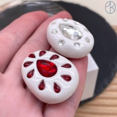 Бусина с кристаллом №3 ~ 25-40 мм