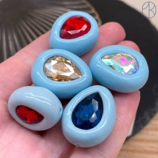 Бусина с кристаллом №4 ~ 20-40 мм