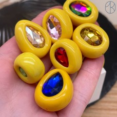 Бусина с кристаллом №5 ~ 20-40 мм