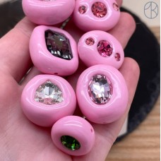 Бусина с кристаллом №6 ~ 20-40 мм
