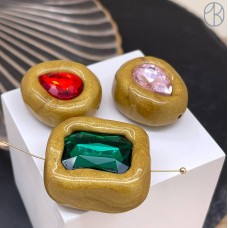 Бусина с кристаллом №8 ~ 20-40 мм