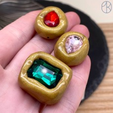 Бусина с кристаллом №8 ~ 20-40 мм
