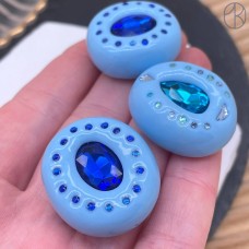 Бусина с кристаллом №8 ~ 25-40 мм