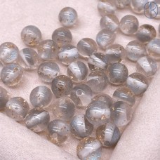 Бусина серая микс 10 мм