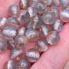 Бусина серая микс 8 мм