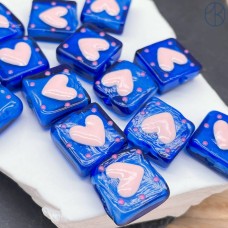 Бусина сердце №4 уп. 10 шт ~ 16 мм 