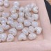 Бусина сердце белое 12 мм
