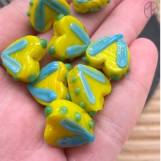 Бусина сердце уп. 10 шт ~ 15 мм 