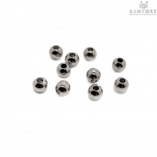 Бусина шар, цвет серебро 2 мм уп. 1,5 гр.