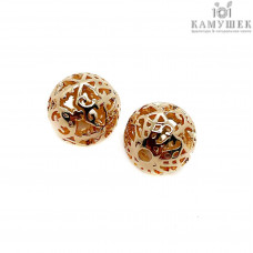 Бусина шар, цвет золото 10 мм 