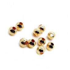 Бусина шар, цвет золото 4 мм уп. 20шт