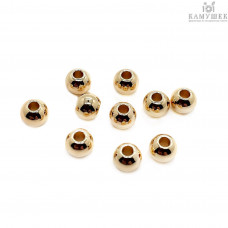 Бусина шар, цвет золото 5 мм уп. 20шт 