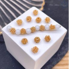 Бусина шар, цвет золото 5 мм