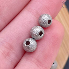 Бусина шар фактурный сталь 6 мм, цвет серебро Бусина шар фактурный сталь 6 мм, цвет серебро