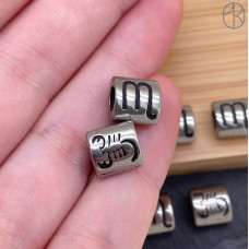 Бусина Скорпион сталь, цвет серебро 9 мм