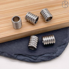 Бусина сталь 11 мм, цвет серебро Бусина сталь 11 мм, цвет серебро