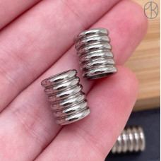 Бусина сталь 11 мм, цвет серебро Бусина сталь 11 мм, цвет серебро