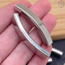 Бусина сталь 40х7 мм, цвет серебро Бусина сталь 40х7 мм, цвет серебро