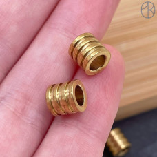 Бусина сталь 6 мм, цвет золото 18К Бусина сталь 6 мм, цвет золото 18К