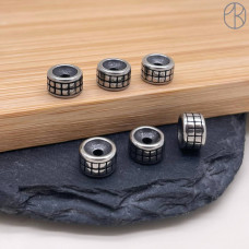 Бусина сталь 8х5 мм 