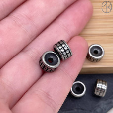 Бусина сталь 8х5 мм 