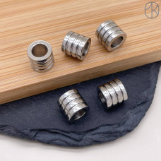 Бусина сталь 9 мм, цвет серебро Бусина сталь 9 мм, цвет серебро