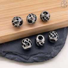 Бусина сталь бесконечность 8 мм