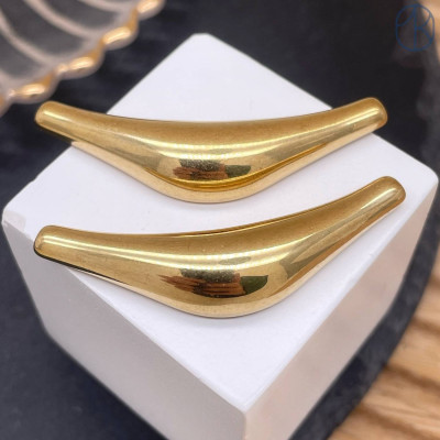 Бусина сталь, цвет золото 45 мм 