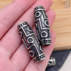 Бусина сталь Дзи 9 глаз 34 мм Бусина сталь Дзи 9 глаз 34 мм