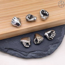 Бусина сталь кулак 10 мм Бусина сталь кулак 10 мм