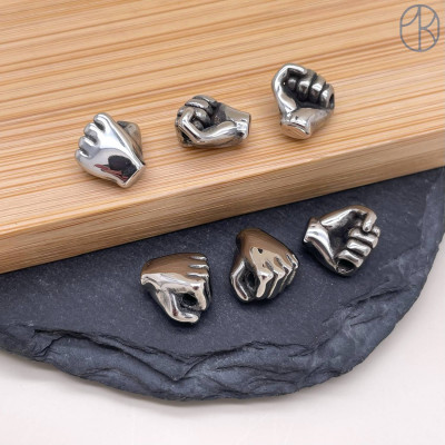 Бусина сталь кулак 10 мм