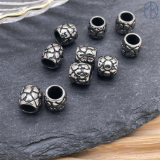 Бусина сталь сердечки 7,5х8 мм
